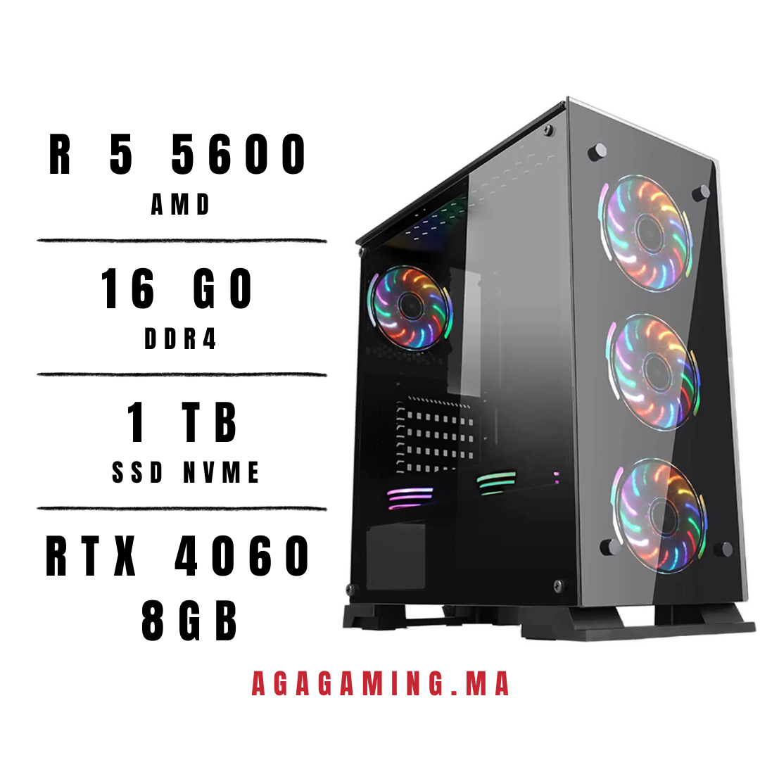Pc Gamer AMD Ryzen 5 5600 / RTX 4060 8gb Pc Gamer AMD Ryzen 5 5600 / RTX 4060 8gb
